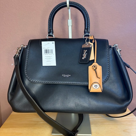 Coach Rogue Top Handle Bag – Black Multi Slouchy Rogue – NWT